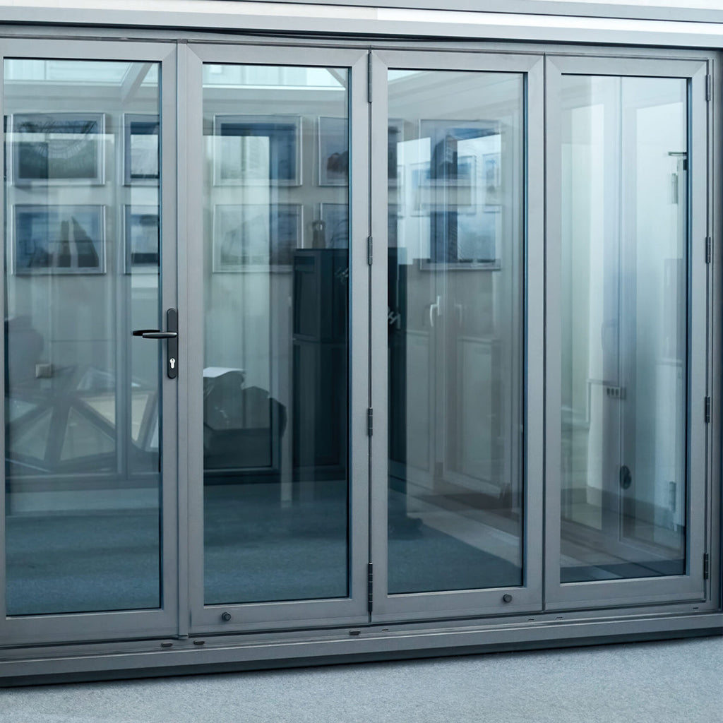 120x96 Aluminum Bifold Door – Oversized Tall Folding Door | 3L, 3R, 1L3R, 1R3L