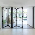 144x80 Aluminum Bifold Door – Extra-Wide Folding Design | 5L, 5R, 1L3R, 1R3L