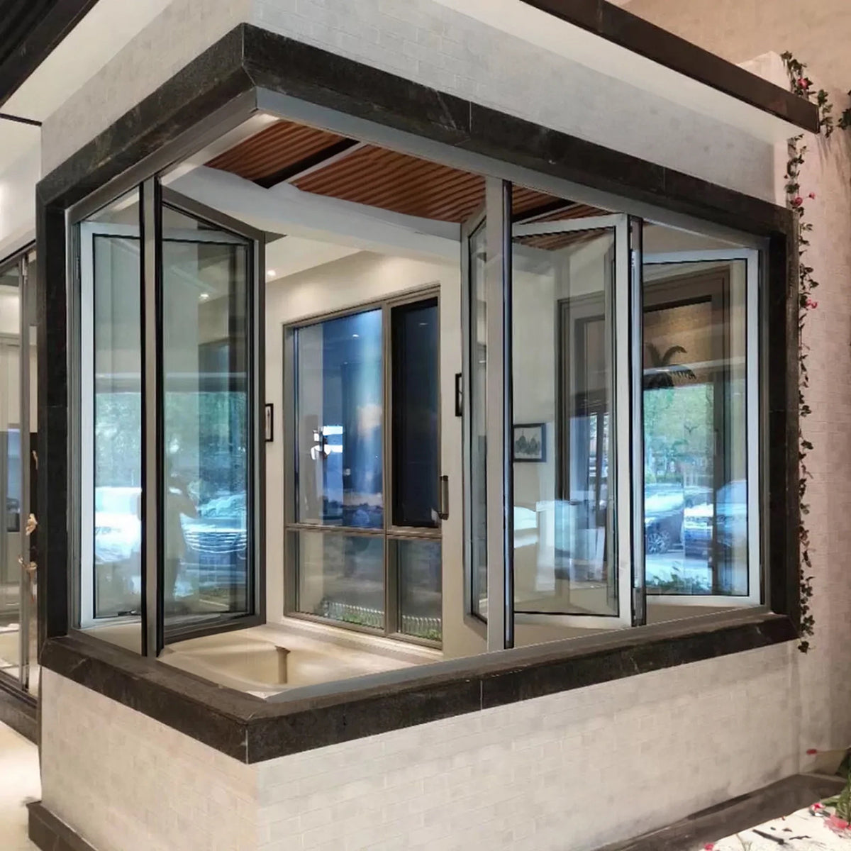 60x60 Aluminum Bifold Window – Energy Efficient | 2L, 2R