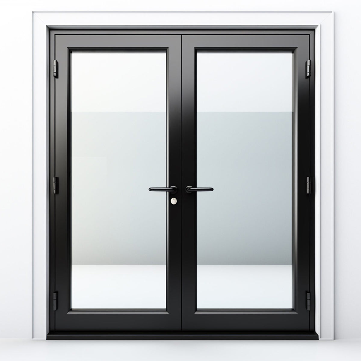 72x96 Aluminum French Door – Modern Double Door | MJ Bifold Doors