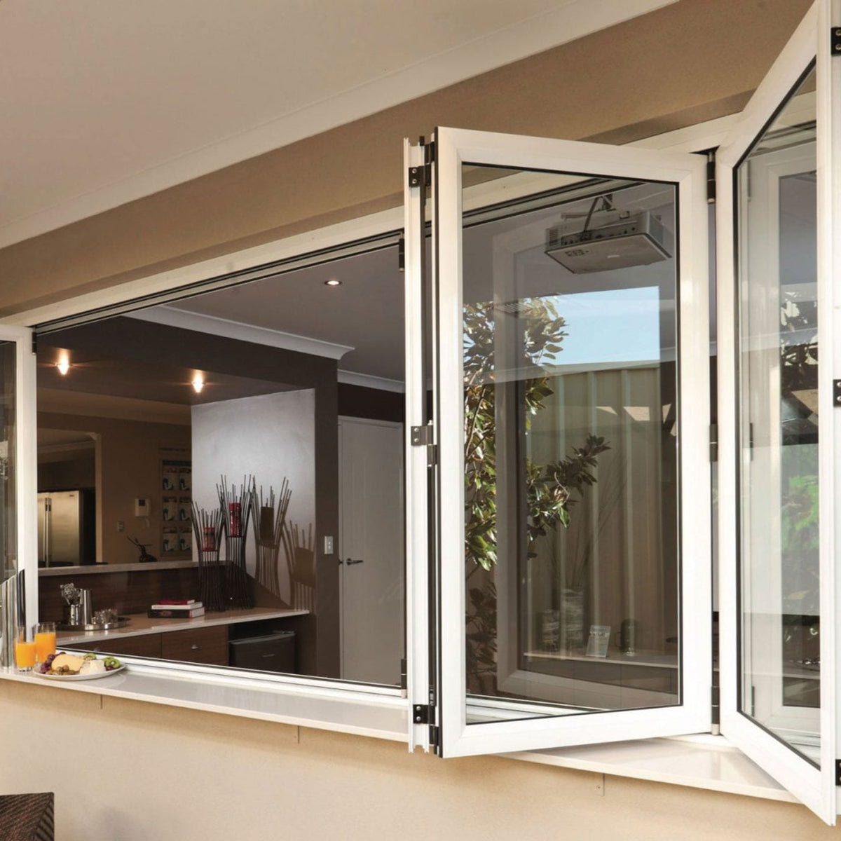 96x36 Aluminum Bifold Window – Energy Efficient | 2L, 2R, 2L2R