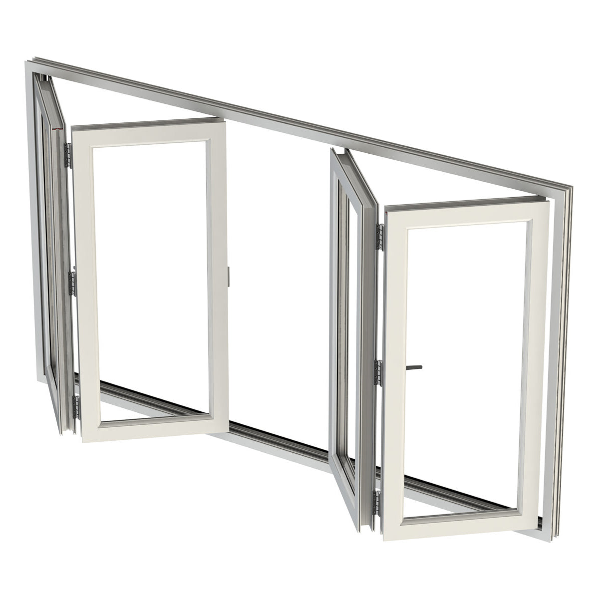 96x36 Aluminum Bifold Window – Energy Efficient | 2L, 2R, 2L2R