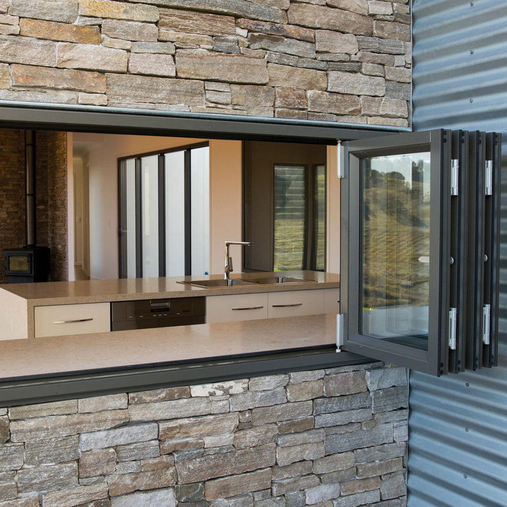 96x36 Aluminum Bifold Window – Energy Efficient | 2L, 2R, 2L2R