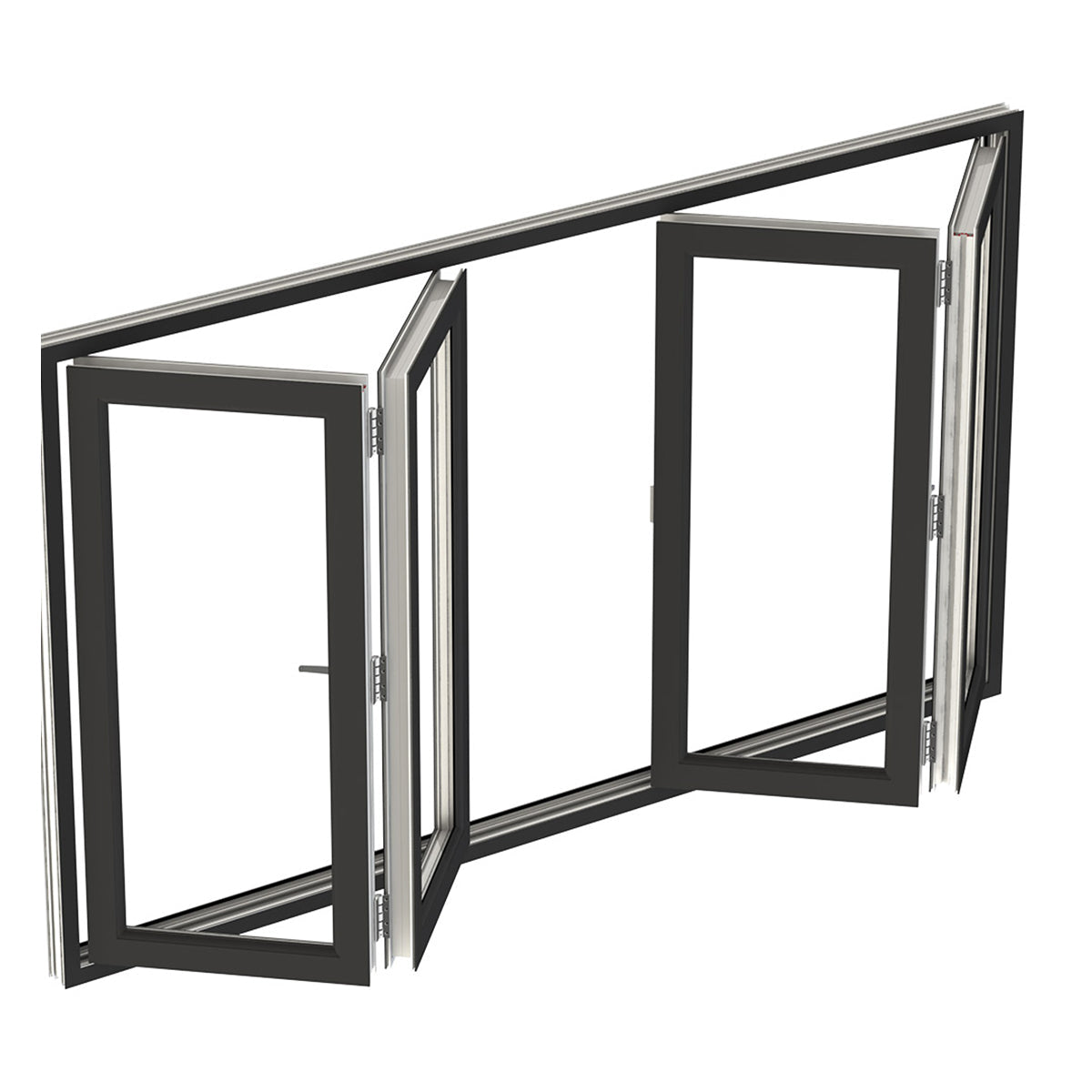 96x48 Aluminum Bifold Window – Energy Efficient | 2L, 2R
