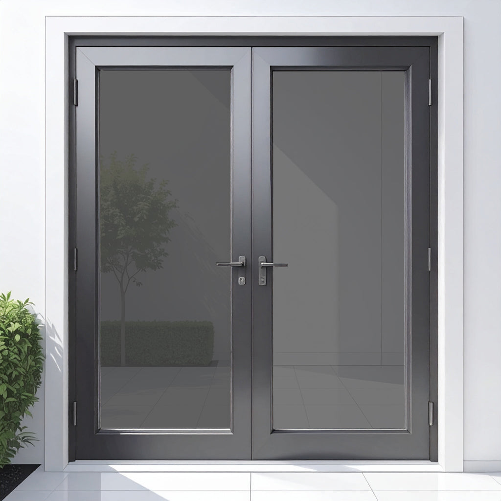 72x96 Aluminum French Door – Modern Double Door | MJ Bifold Doors