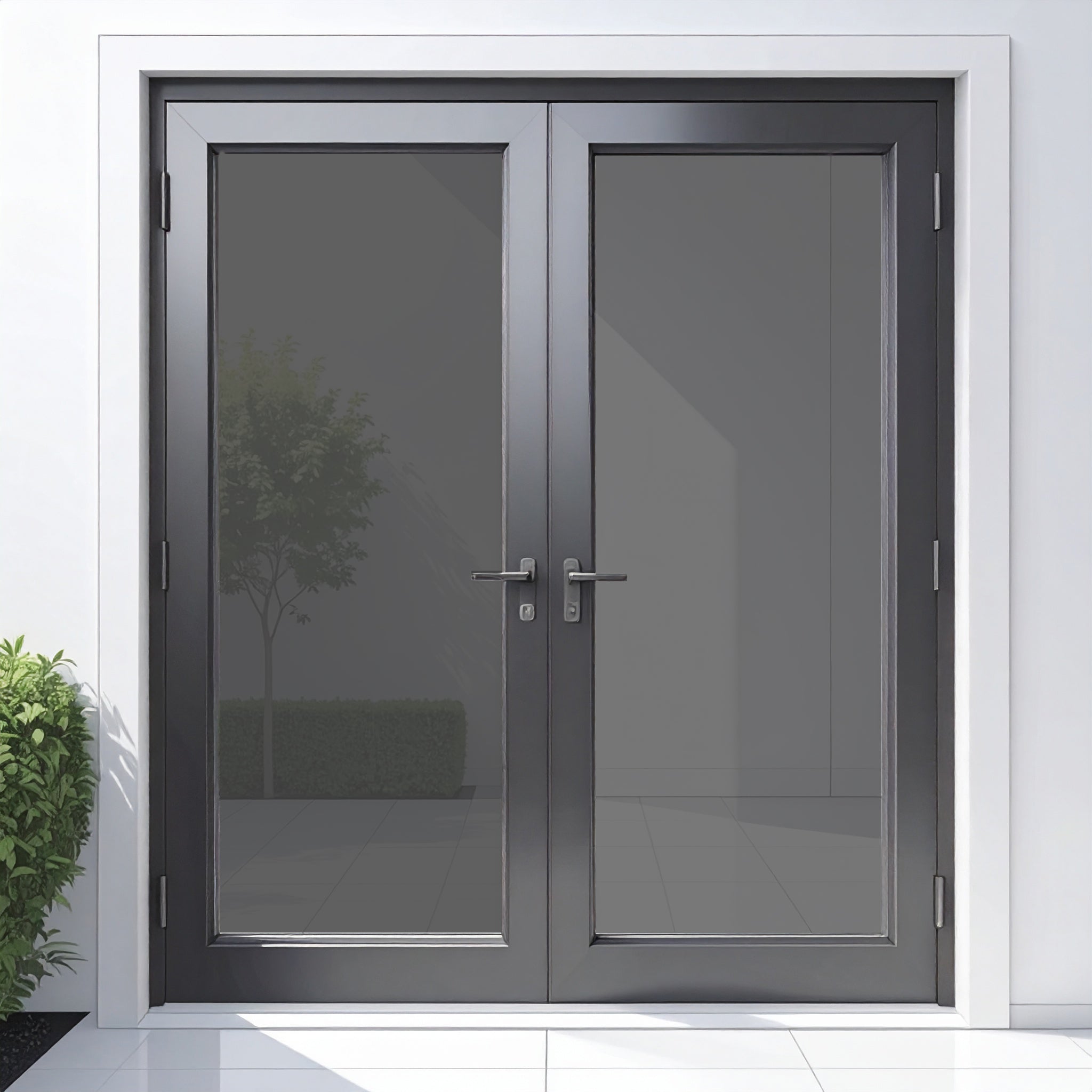 72x96 Aluminum French Door – Modern Double Door | MJ Bifold Doors